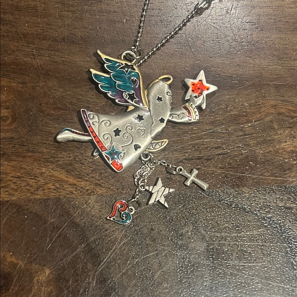 Ganz Car Angel Pendant Silver Multicolor - Picture 6 of 7